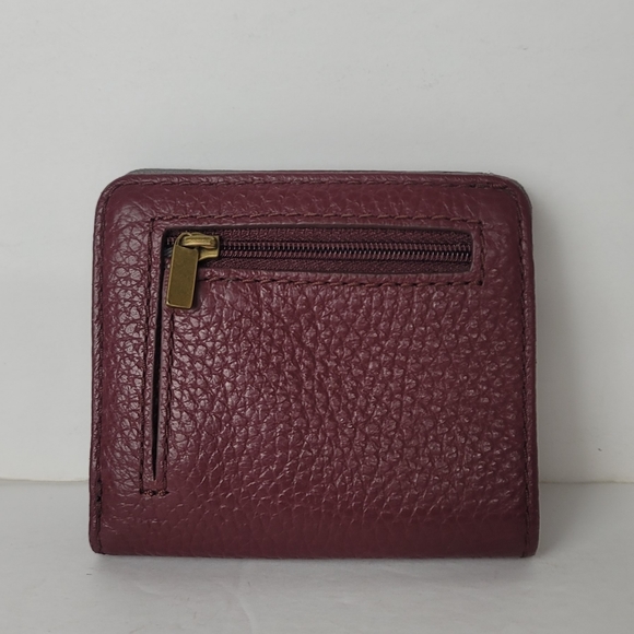 Fossil Bi Fold Wallet Maroon - Picture 2 of 5